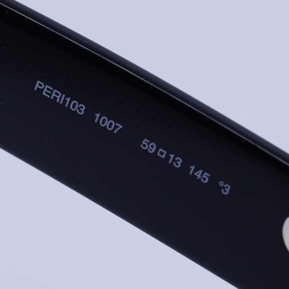 Palm Angels PERI103 ELFIN 1007 Aviator Sunglasses - Black/Dark Grey - Picture 7 of 9